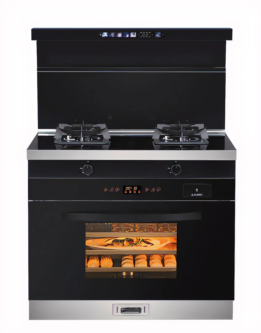 集成灶功能蒸烤天然气环保两用语音猛火灶双灶一体多功能抽油烟