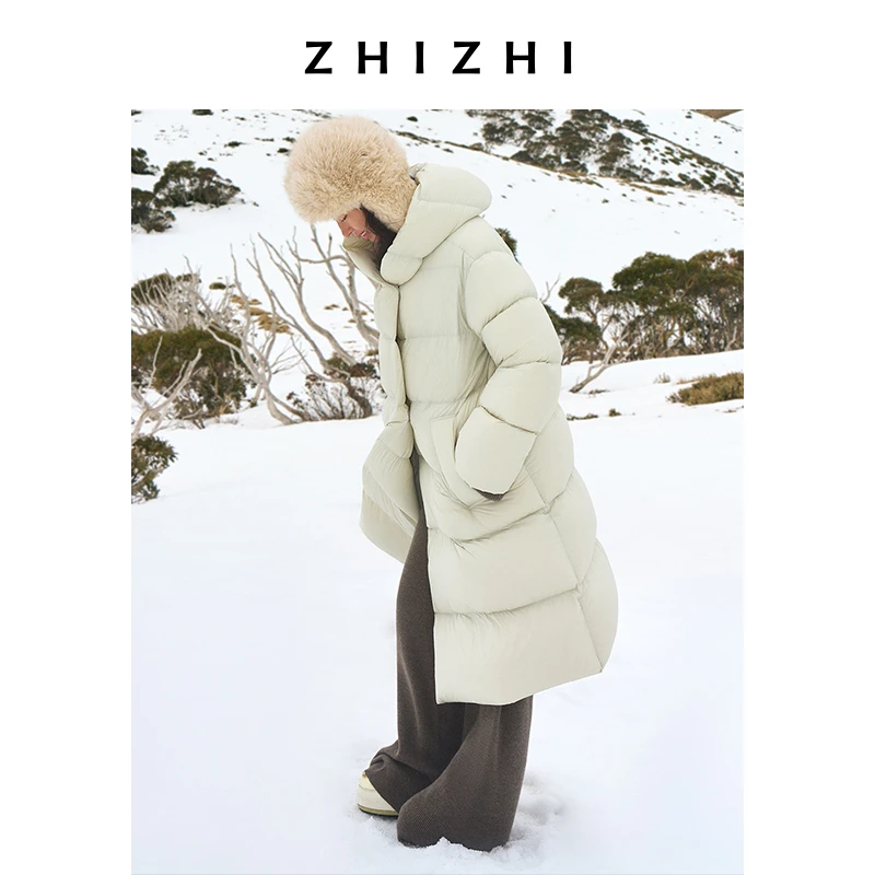 致知捷克白鹅绒 月中柳 雅丹风泡芙云24冬女装ZZ2DWWYW009