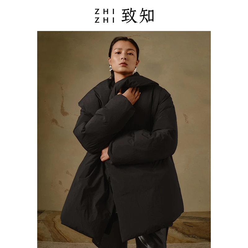 致知 词笑令 新中式羽绒服23冬季设计感citywarm穿搭ZZ2CWWY9043