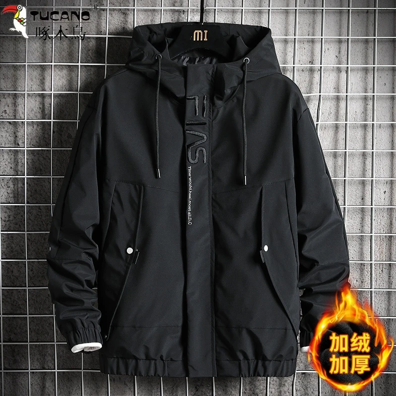 UCANO/啄木鸟休闲夹克外套男士春秋季新款上衣服秋