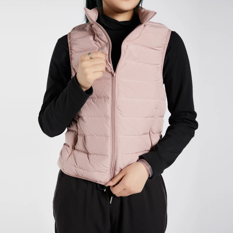 【牟总专享】无袖舒适时尚户外保暖休闲基础款轻薄羽绒马甲5720727