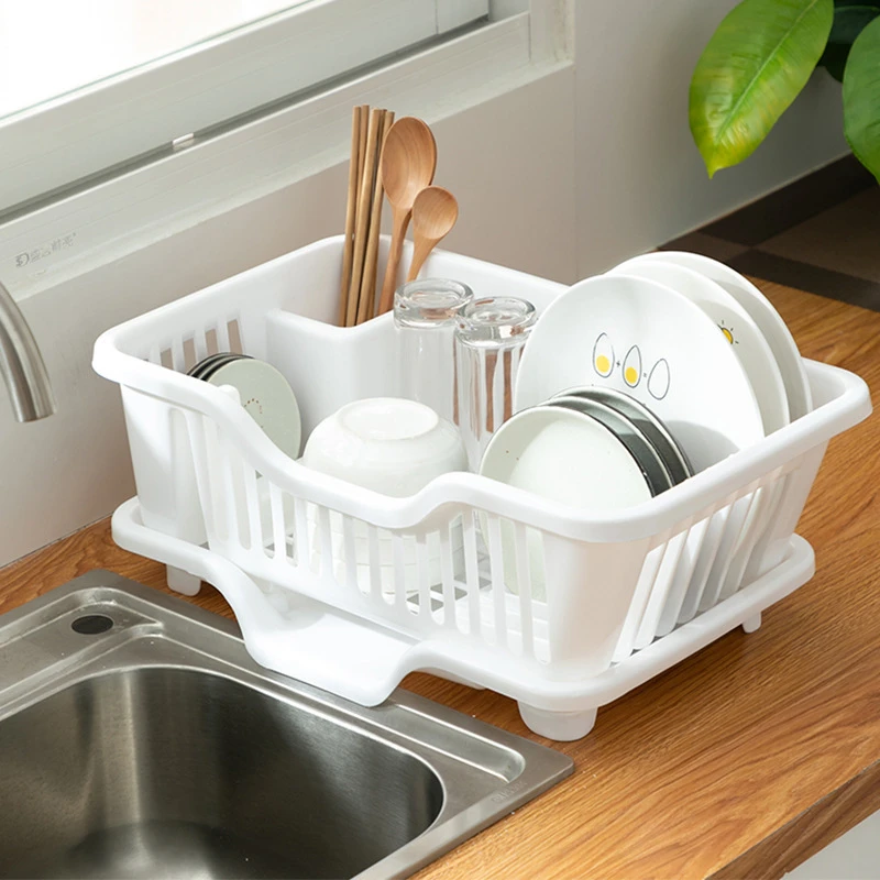 厨房碗碟架收纳碗盘沥水篮碗架水槽放碗筷置物架家用多功能收纳架