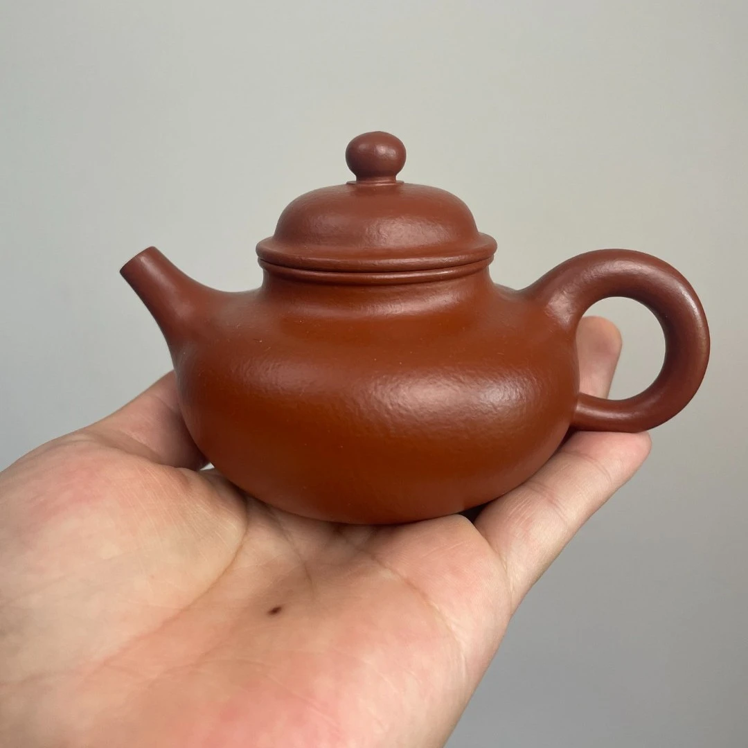 容天壶  150cc 原矿朱泥 宜兴全手工紫砂壶  茶壶纯手工主人杯