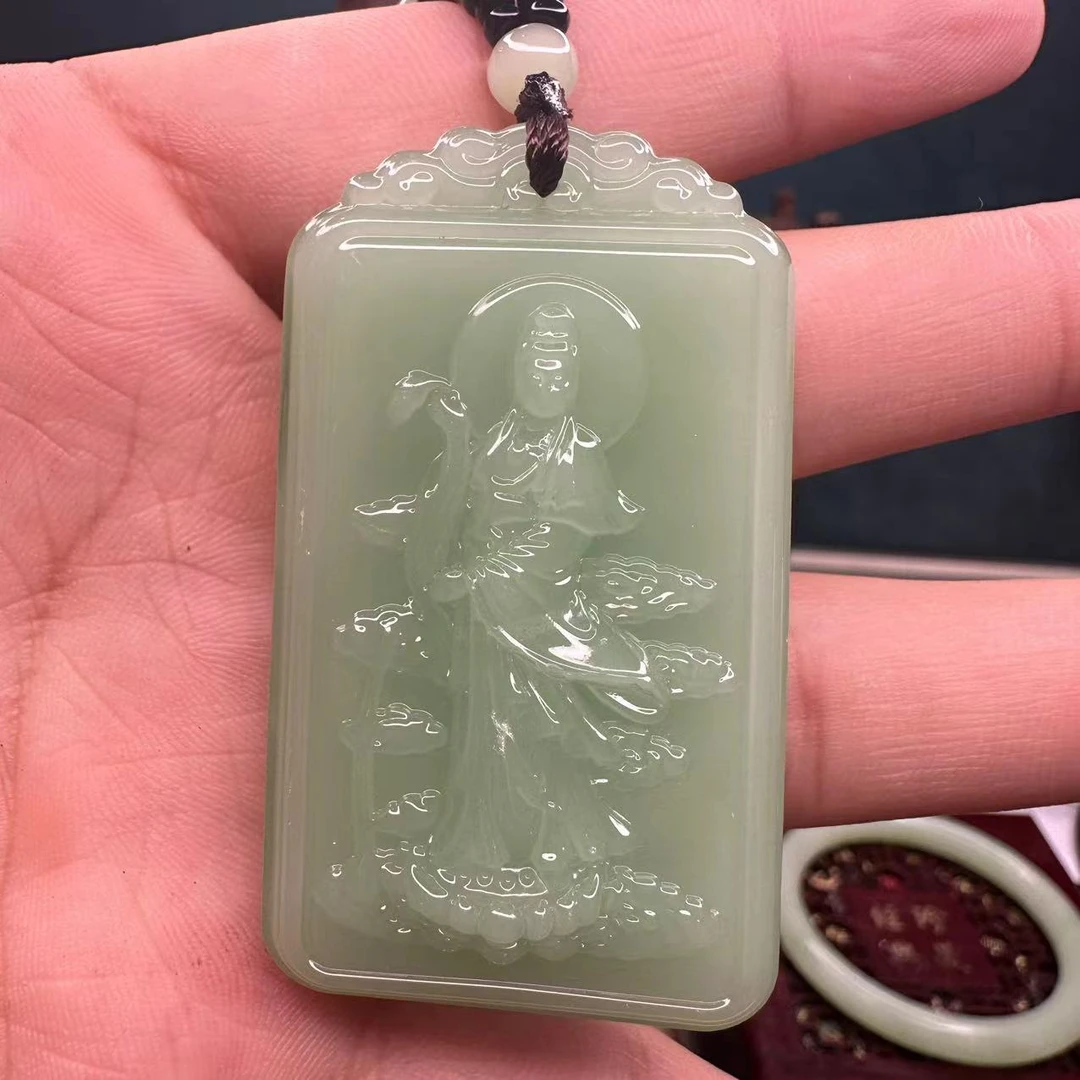 2025春季款P2毛衣链挂坠时尚百搭首饰项链精美吊坠观音XL715