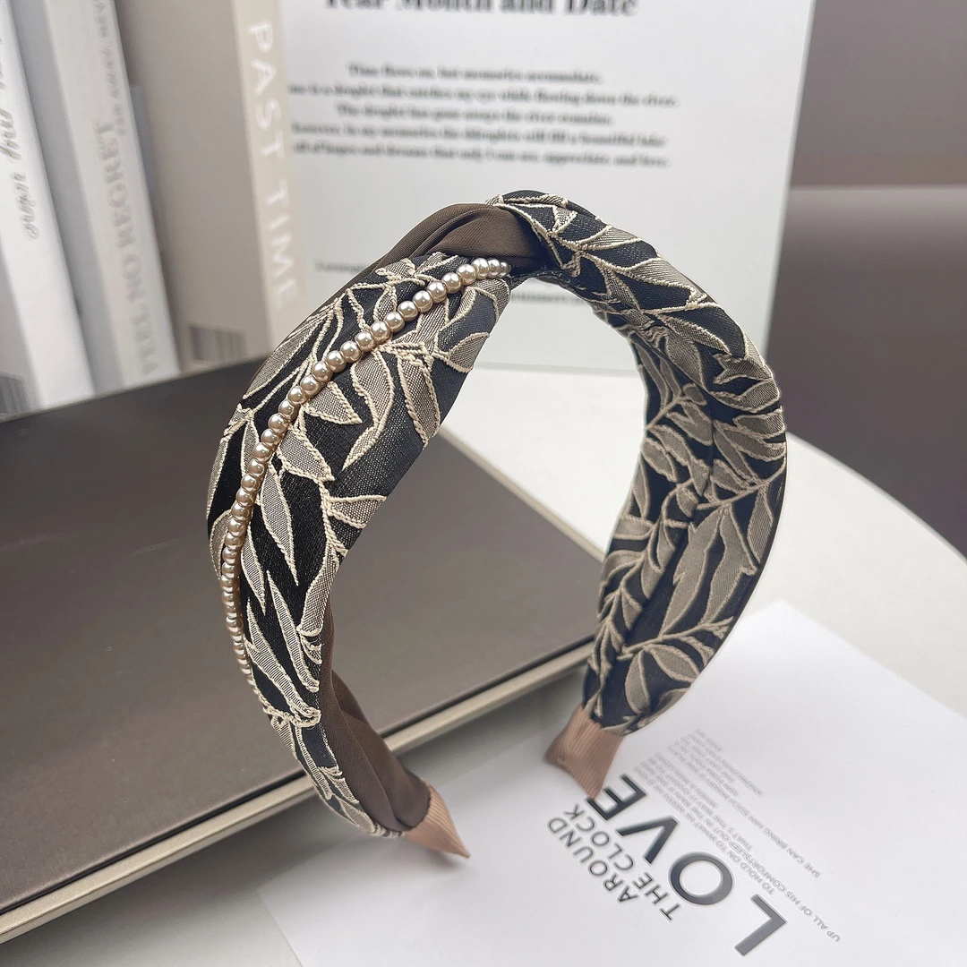 发箍女款发卡2024年新款头箍宽边压发头饰富家千金高级感气质发捆