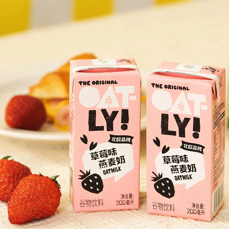 OATLY水果风味草莓香蕉麦香巧克力燕麦奶200ml盒装营养健康早餐奶