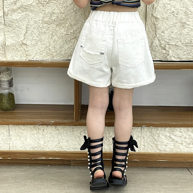 童装女童牛仔短裤2024韩版夏季新款儿童夏装裤子中大童宽松热裤潮