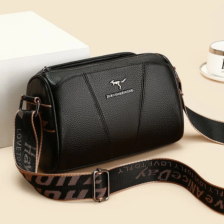 【头层牛皮】真皮女包单肩斜挎包8822