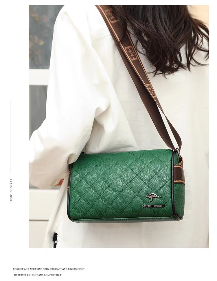 【头层牛皮】真皮女包单肩斜挎包20641