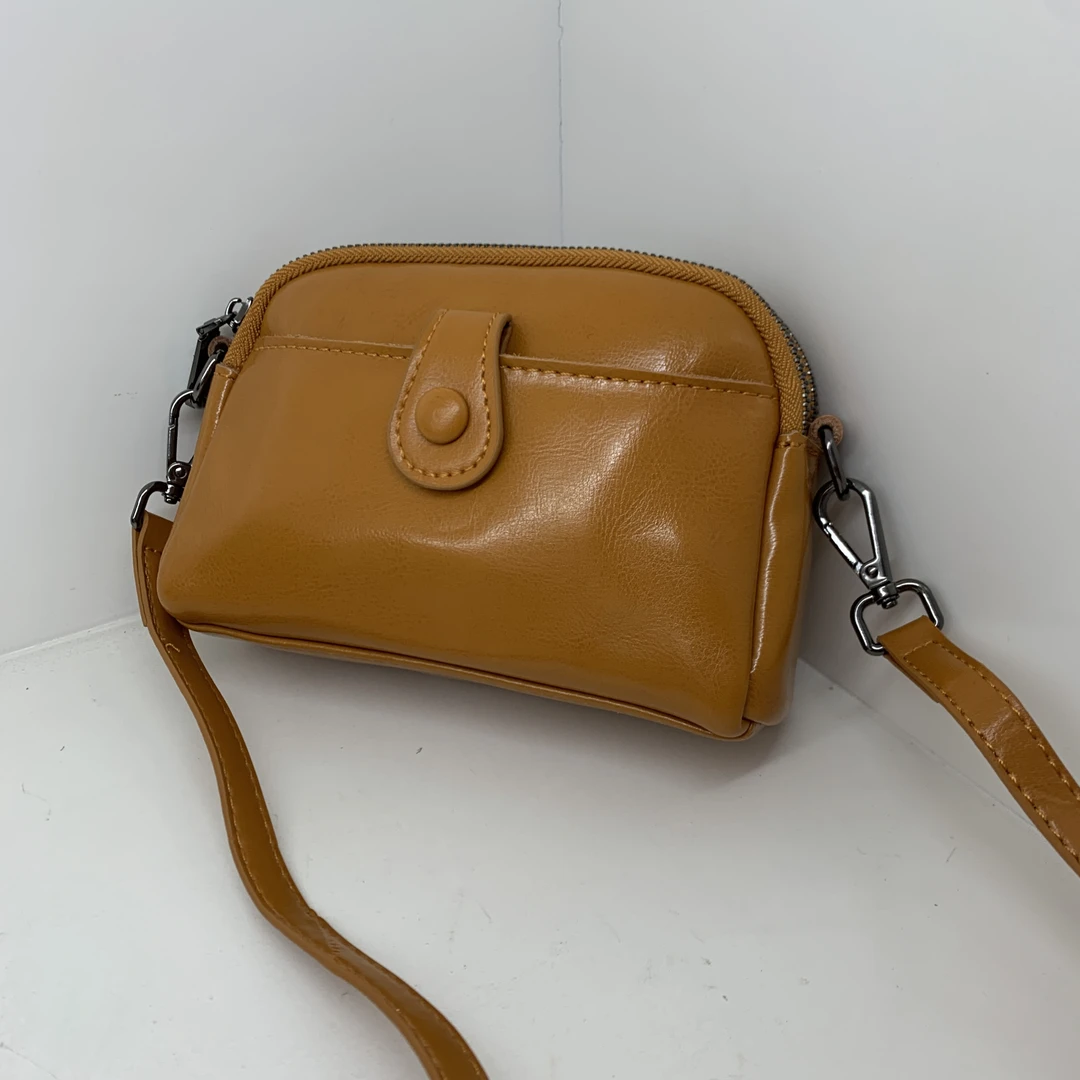 【头层牛皮】真皮女包单肩斜挎包8816