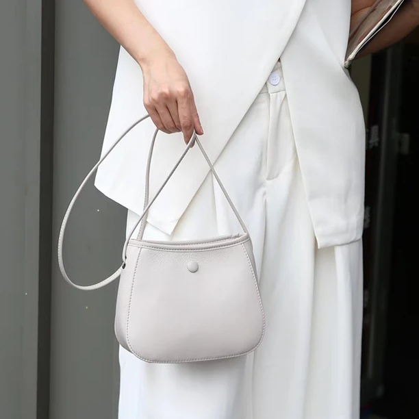 【头层牛皮】真皮女包单肩斜挎包6628