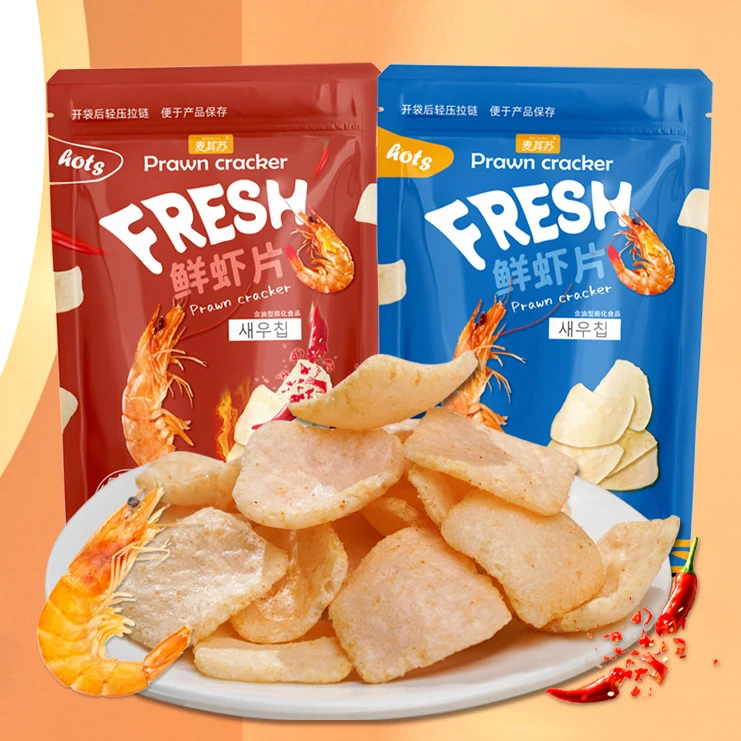 麦其苏 鲜虾片 虾含量≧20%解馋网红小零食 追剧零食休闲解馋小吃