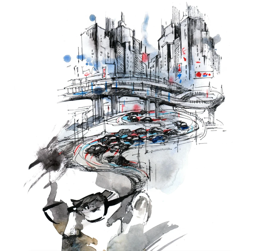 京美美术馆-绘画作品李苦蝉松鹰图2