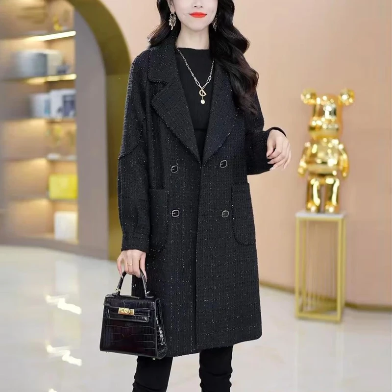 萱子【外套】秋季新款优雅气质高档减龄休闲显瘦外套女中长款风衣