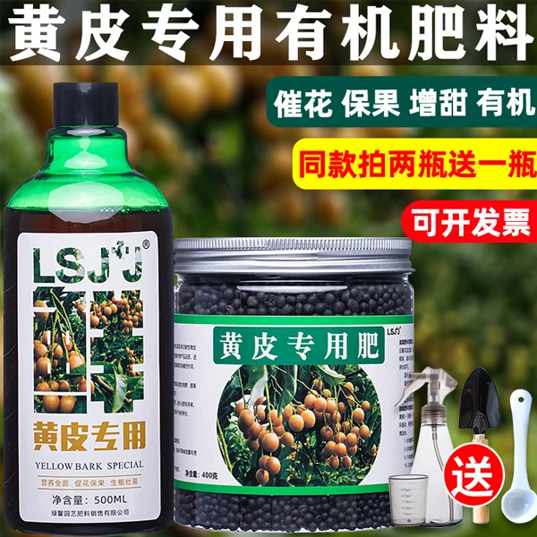 黄皮肥料黄皮树黄皮果专用肥营养液有机复合肥四季养料颗粒缓释肥