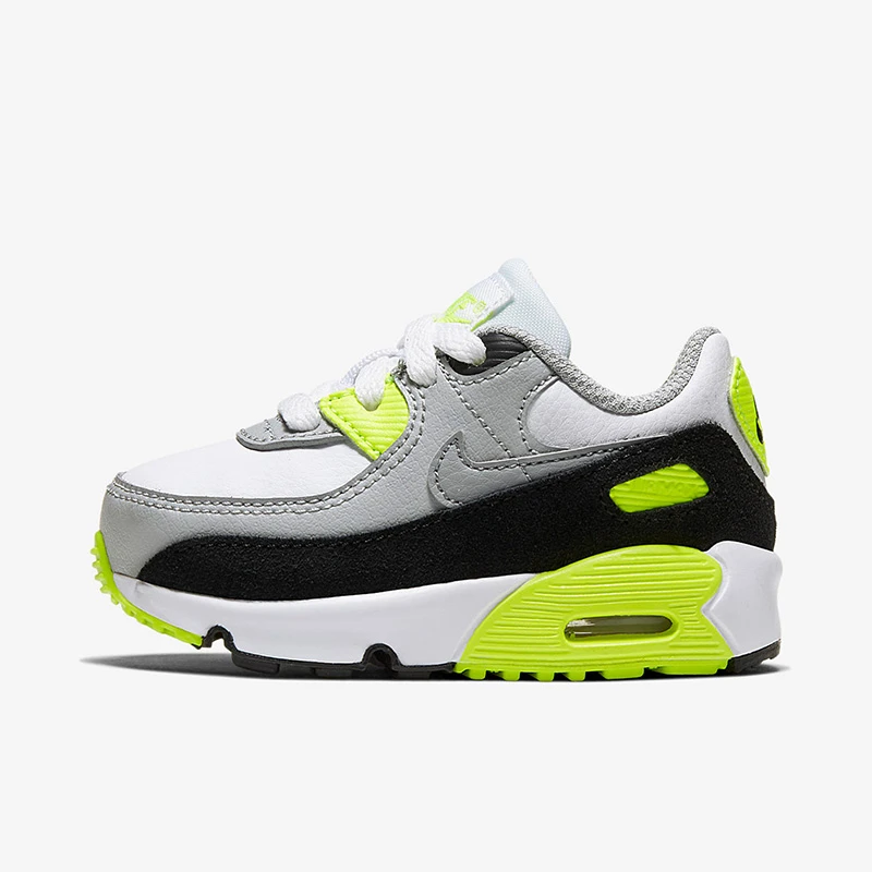 婴童Nike Air Max 90 LTR 气垫休闲低帮跑步鞋灰黄 CD6868-101