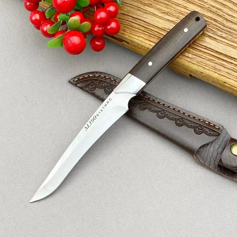 新疆包邮手把牛羊肉刀M390户外切肉刀水果刀牛排刀超锋利切割刀