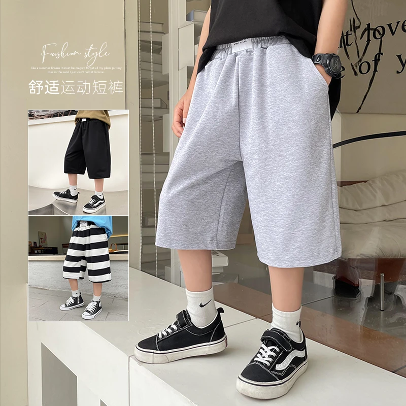 【旅游度假】男童运动短裤夏季中大童棉潮流休闲裤五分裤|23bk36