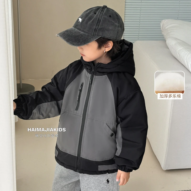 【10.21新品】儿童男童加厚棉衣冬装衣服韩版童装棉服外套|23dr16