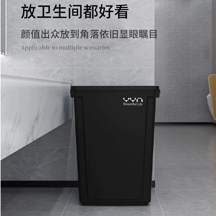 客厅商用酒店加厚无盖大容量厨房大口径大号垃圾桶大垃圾桶奶油风