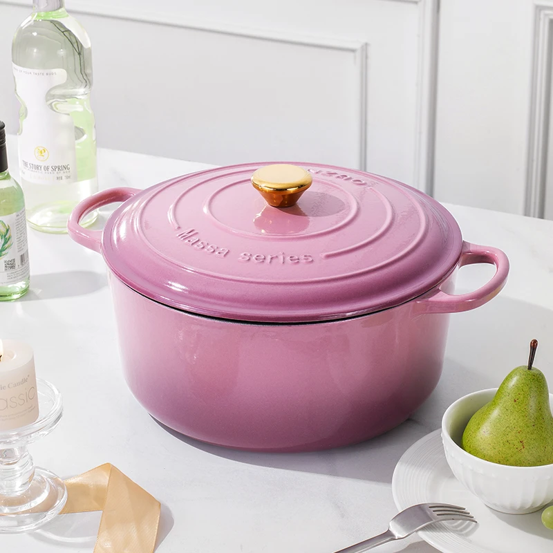 焱造铸铁珐琅锅28口径马萨系列炖锅