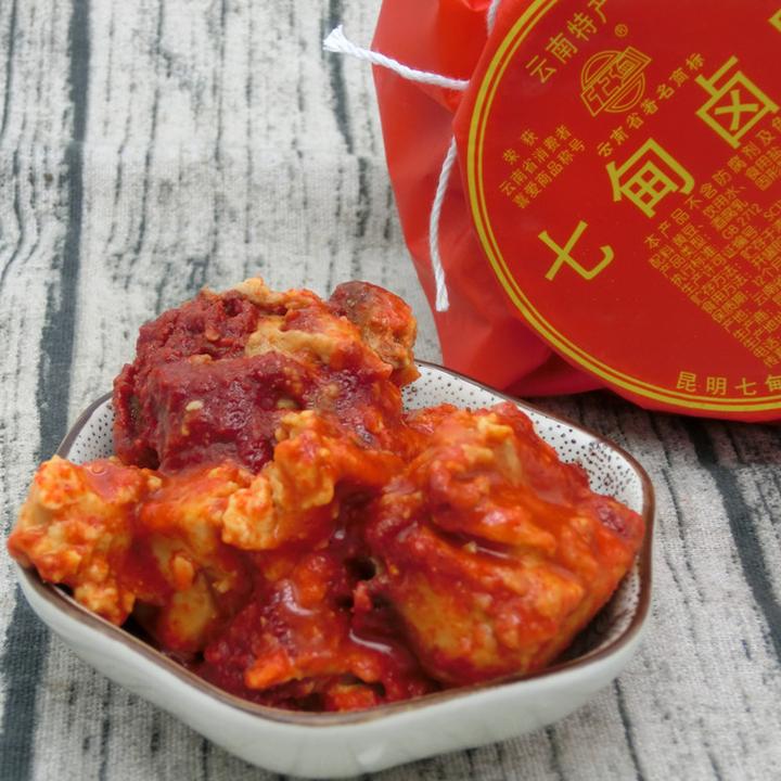 云南特产昆明七甸卤腐1000克永圣酱腐乳无油素腐乳土罐腐乳