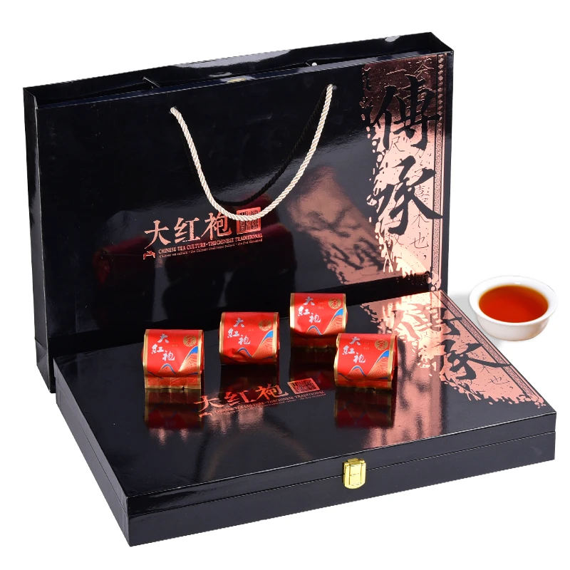 福建大红袍茶叶礼盒装250克 正宗武夷山岩茶碳培乌龙茶醇厚浓香型