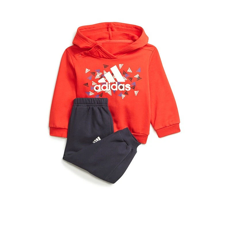 Adidas/阿迪达斯 男女童装加绒时尚潮流运动舒适运动套装 GT9502