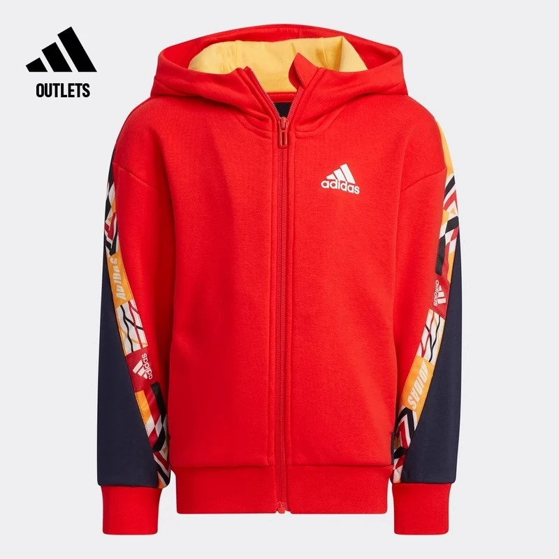 Adidas/阿迪达斯 儿童保暖运动连帽休闲夹克外套 HD9976