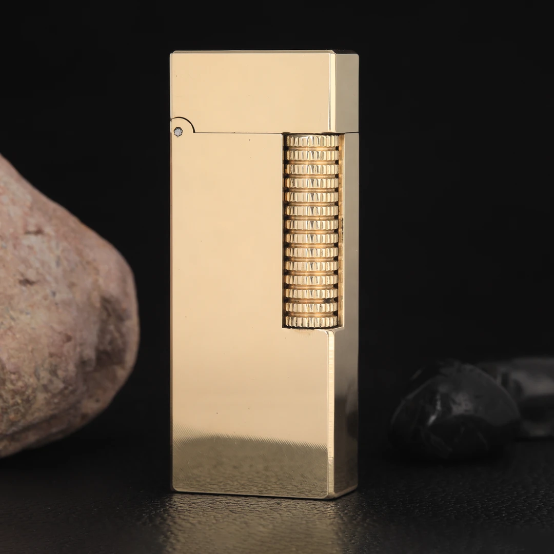 奥罗拉战神黄铜液压杆高端煤油打火机侧滑商务机窄机男士收藏送礼