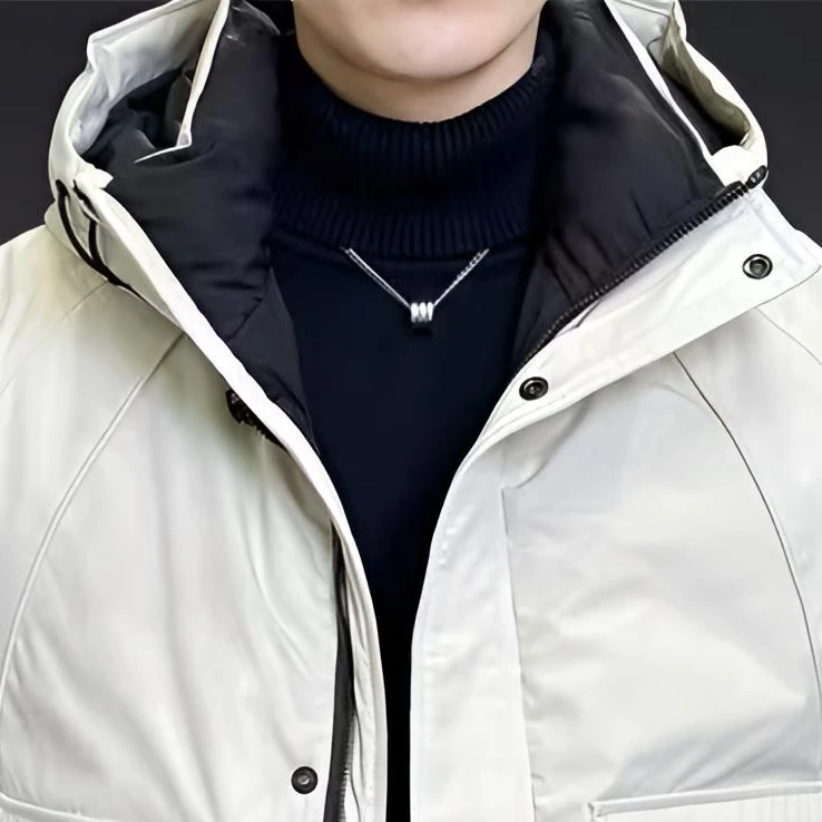 *米色【摩登时代】#加厚工装连帽情侣（无水洗标)外套32-非标