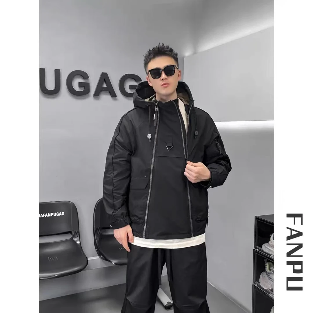 3601#杭州设小众计师户外休闲工装夹克百搭