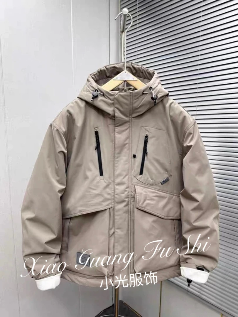 *25662#茶歇色*二棉杭州小众设计师款外套男士外套