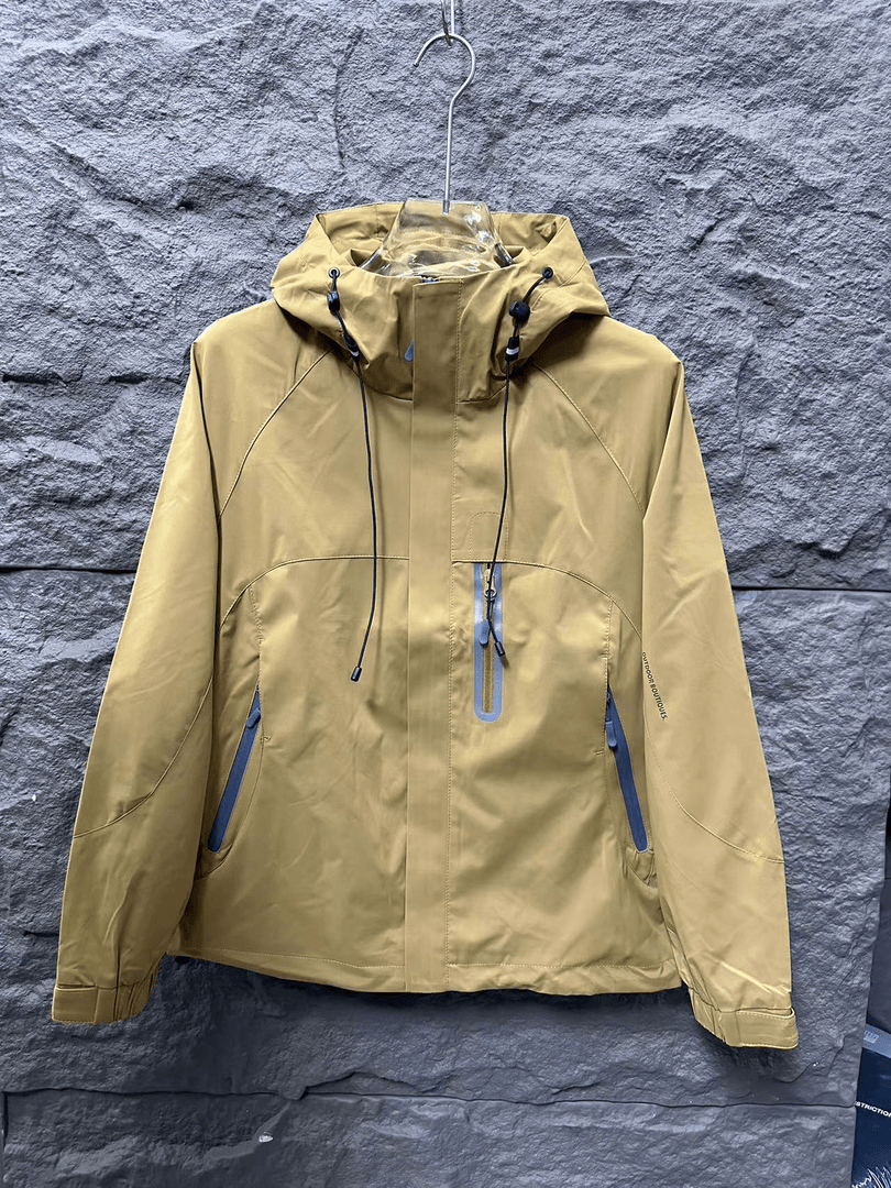 休闲男外套设计款潮流工装连帽夹克外套个性宽松#2925