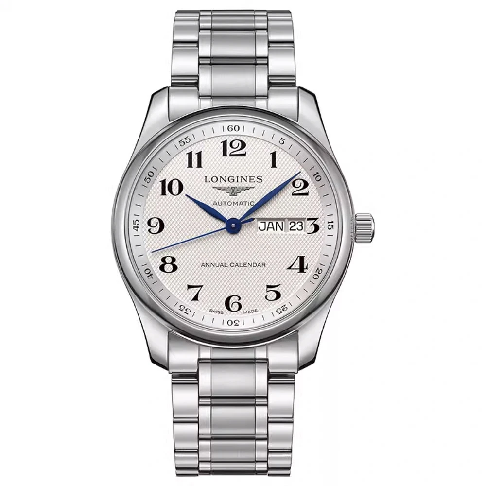 全新未使用 Longines/浪琴 名匠系列双日历商务男表L2.910.4.78.6