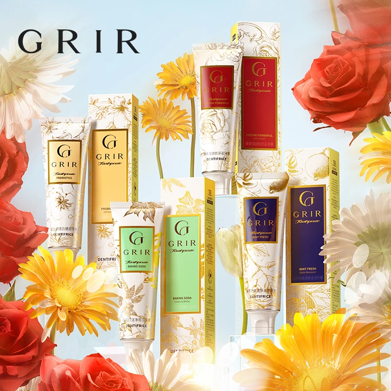 【法国】GRIR薄荷益生菌小苏打劲爽清新去渍牙膏Z