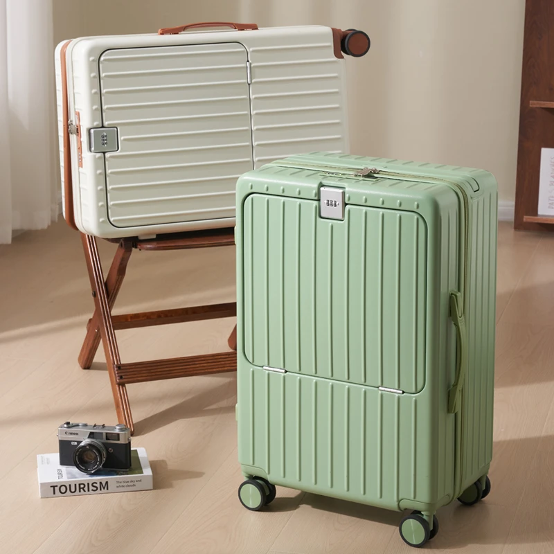 学生旅行箱多功能宽拉杆行李箱20寸弹跳式拉杆行李箱男女通用结实