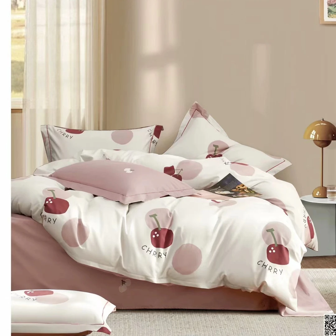 英子家纺-纯棉订制-高支高密超柔磨绒系列-初见-AB版