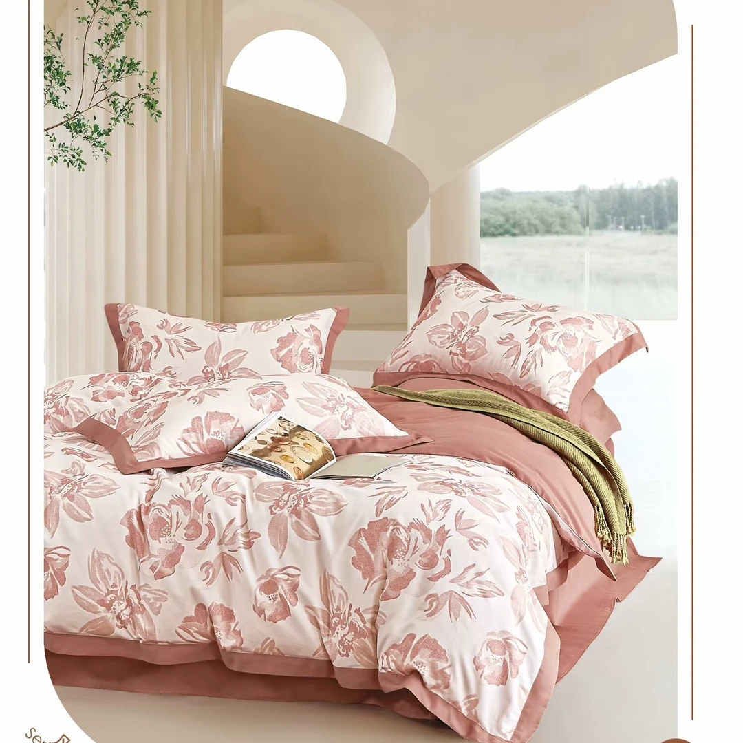 英子家纺-纯棉订制-高支高密超柔磨绒系列(至尊版)-江南-AB版