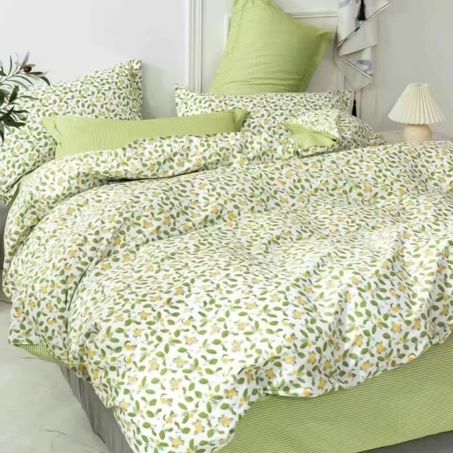 英子家纺-纯棉订制-纯棉高支高密斜纹面料-果味童年-AB版舒适