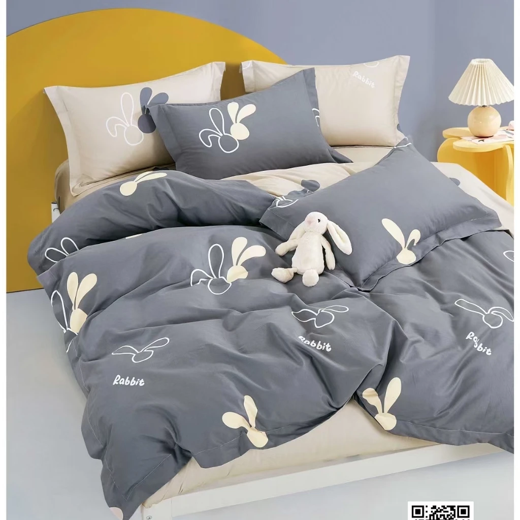 英子家纺-纯棉订制-高支高密超柔磨绒系列(至尊版)-亲吻-AB版