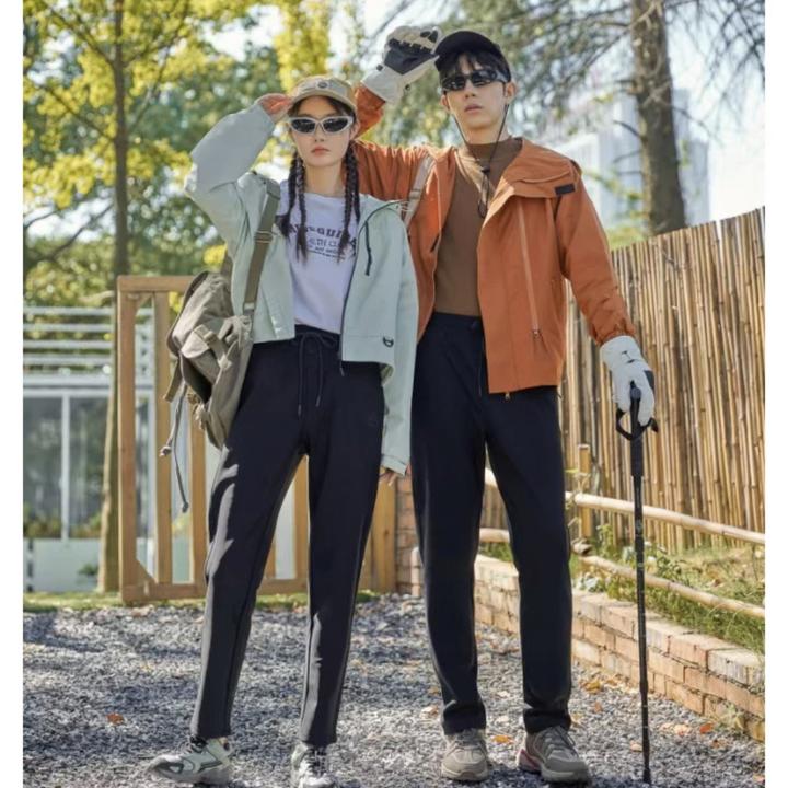 2024山影沸腾光变蓄温裤男女同款休闲冲锋裤秋冬软壳防风