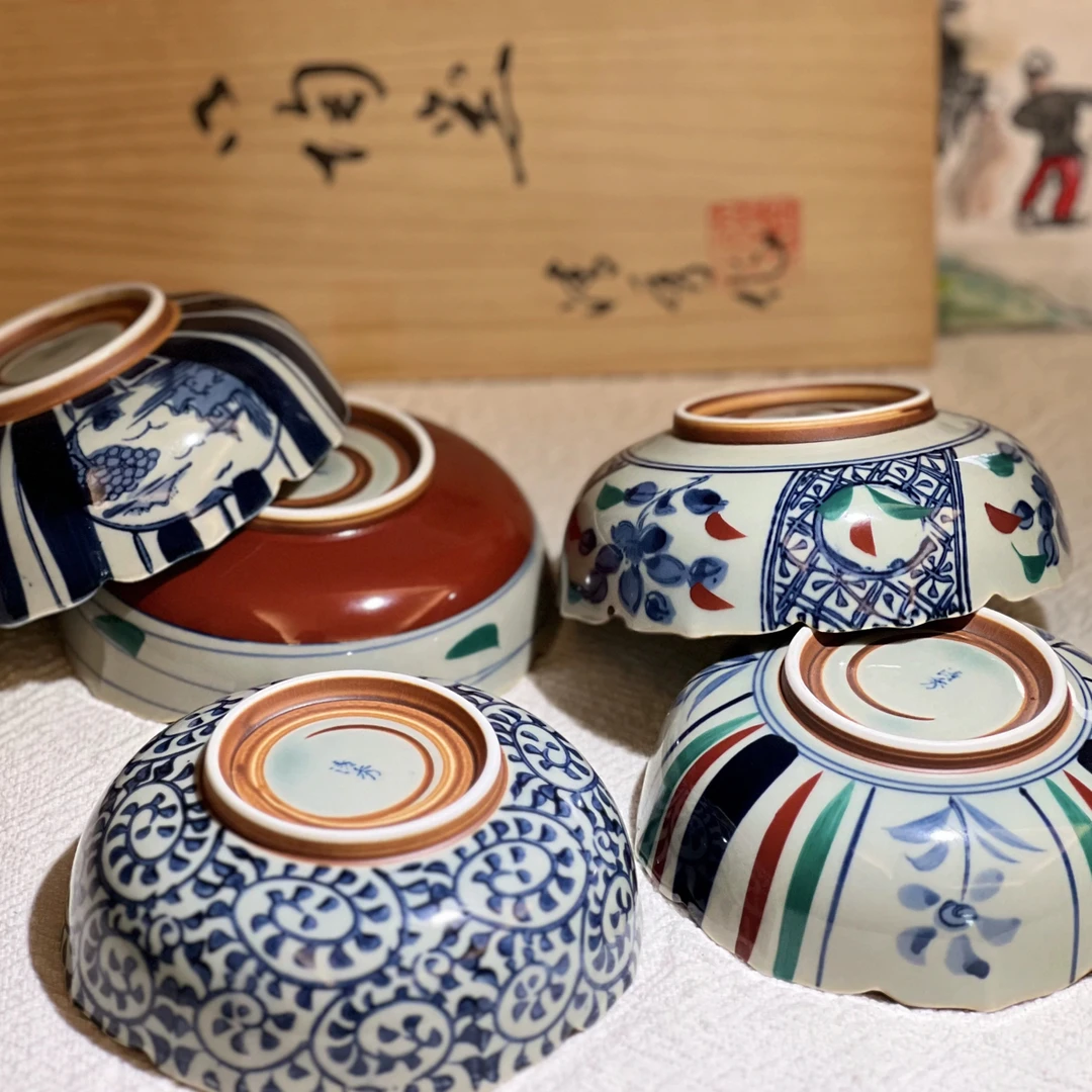 听瓷轩手工蓝色家用创意日式居家碗（防拍链接勿拍）