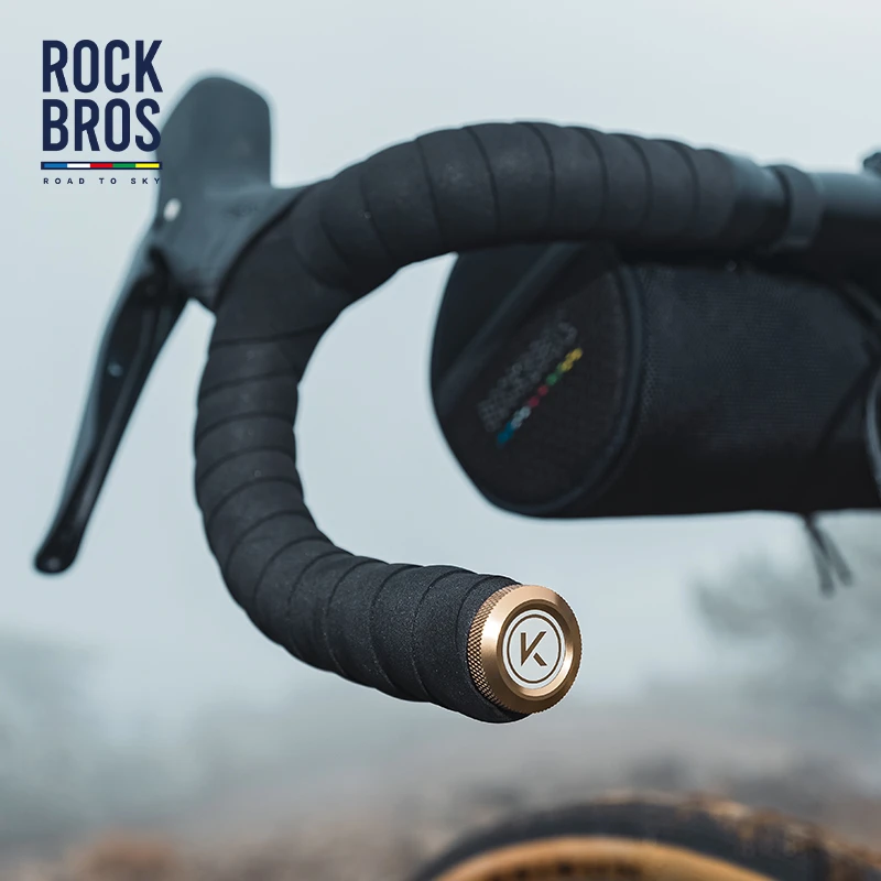 ROCKBROS天路系列自行车把塞子山地公路车弯把铝合金车把套把堵头