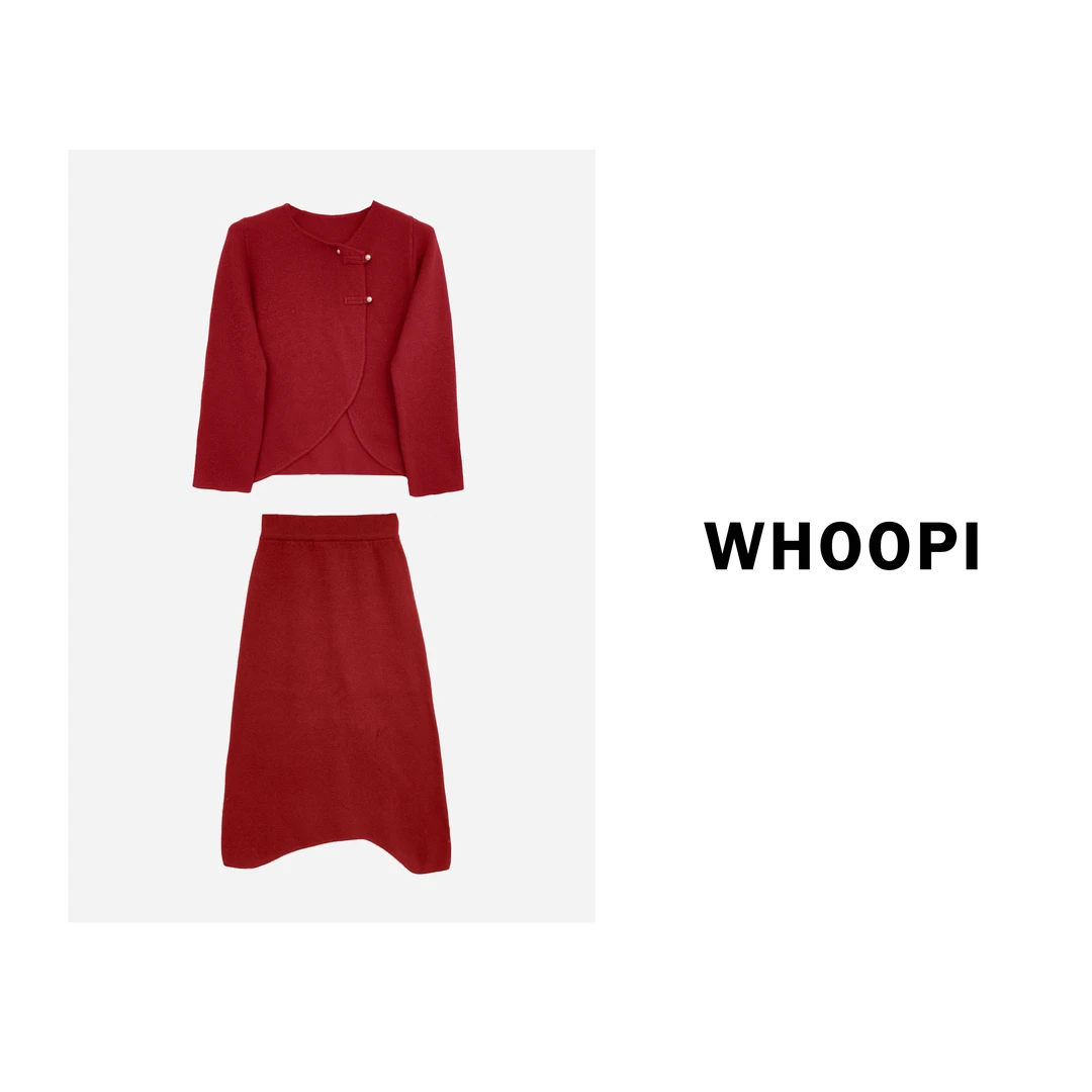 【清】新中式设计师款 新年氛围感气质毛衣套装