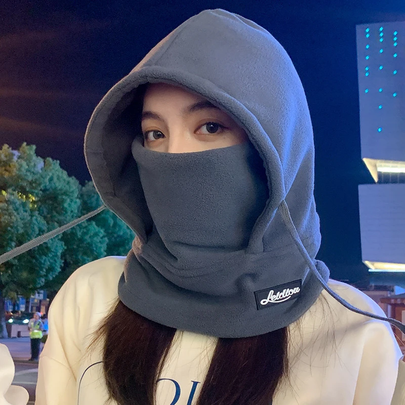 【帽子围脖一体】冬季户外骑行防风保暖面罩加绒加厚时尚百搭保暖帽