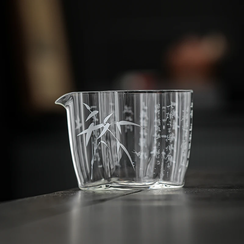 喜嘉茶器国潮风七碗茶诗文公道杯家用茶具分茶器