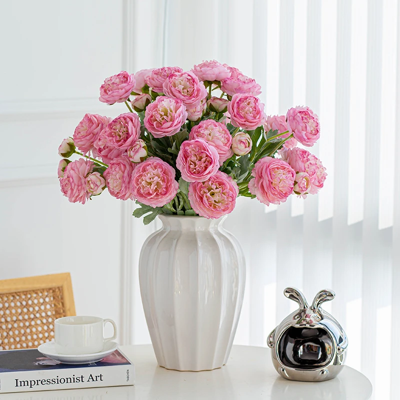 千姿露莲仿真花假花客厅插花高品质绢花5支以上好看