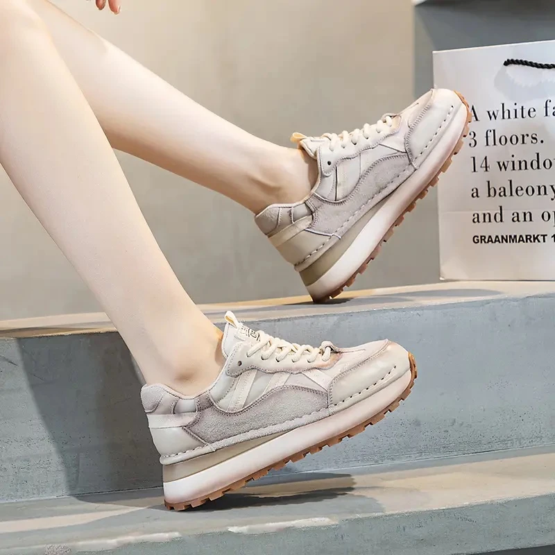 清仓运动鞋女软底春秋季新款百搭厚底时尚休闲老爹鞋透气女鞋