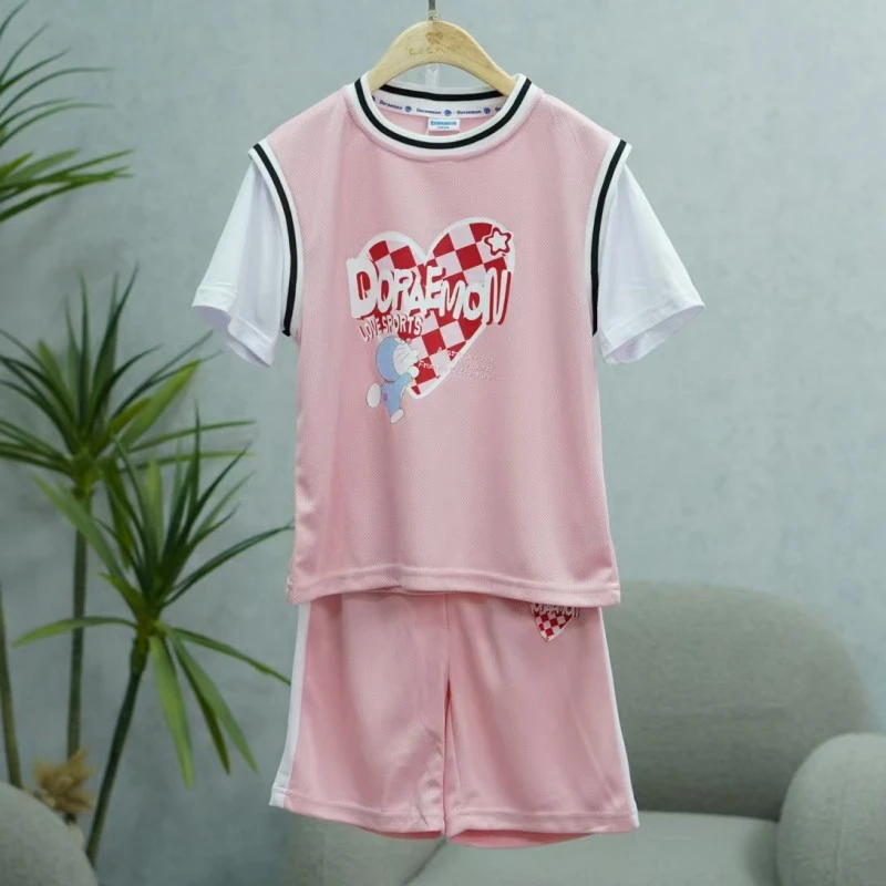 一路童行  A204  童装  新款夏装中大童休闲套装 D9131L013